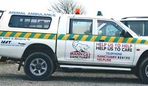 The Mann Cat Sanctuary ambulance