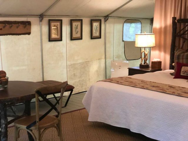 cabin art Artwork graces a cabin at Sandy Pines.