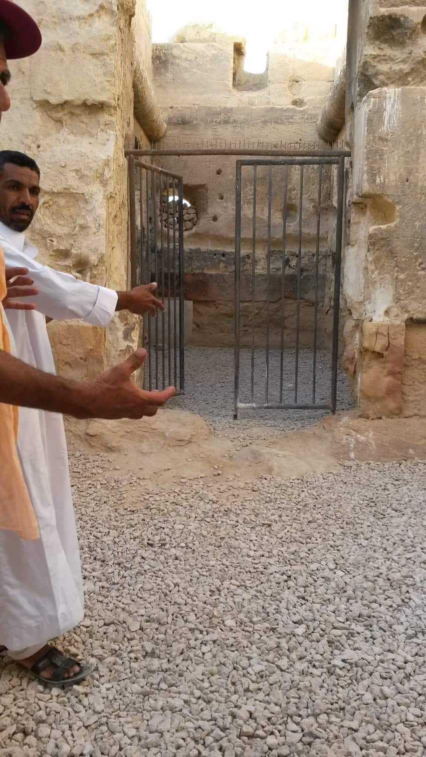 The entrance to the inner sanctum of the temple in Siwa. Sky Sutton photos.