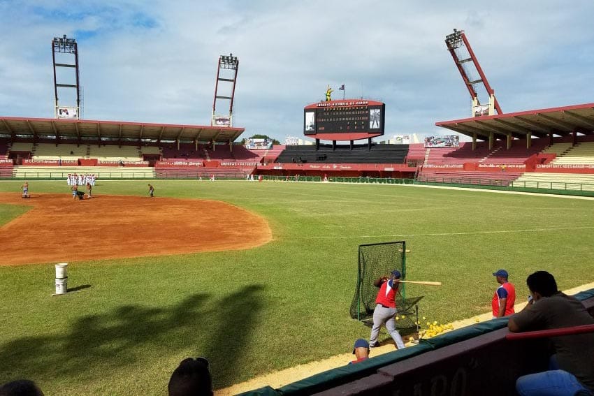 inside the stadium