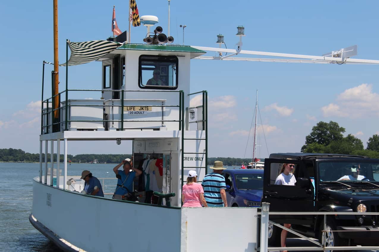 Oxford Bellevue Ferry. Delmarva Peninsula