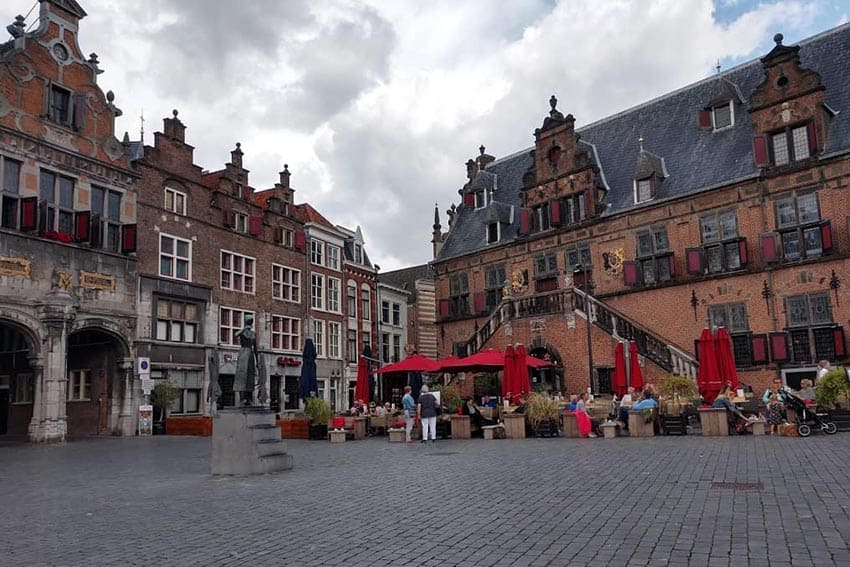 The town center in Nijmegen