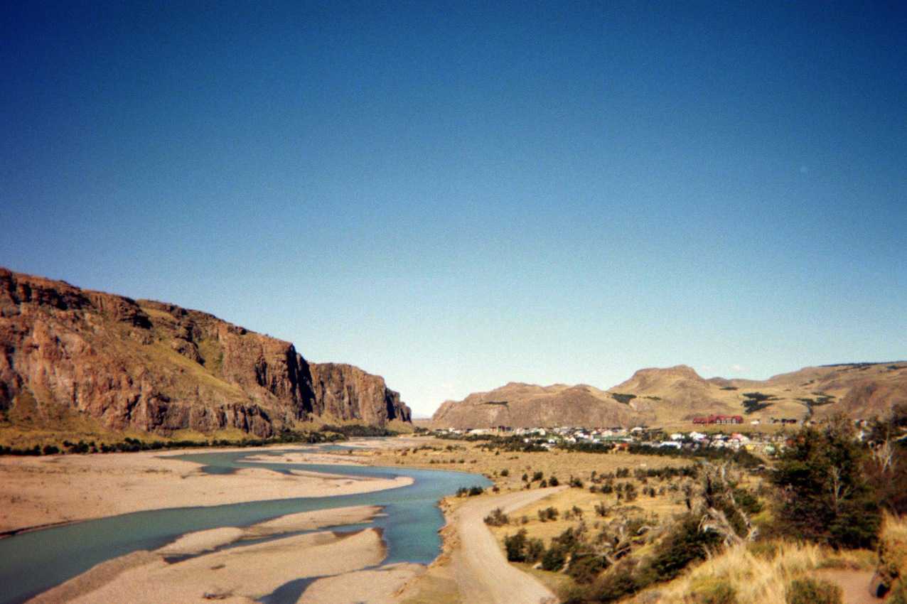 El Chalten among the mountains 