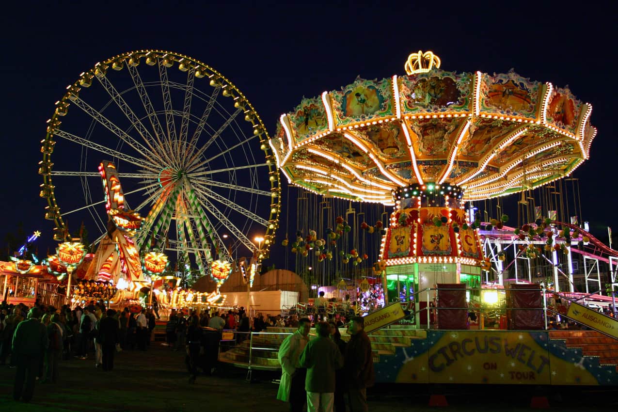 Every year people enjoy the traditional fun fair at Schueberfouer. © Tommi Lappalainen LFT.