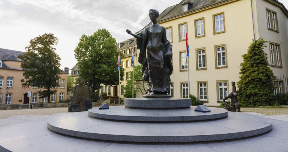 Much loved the Grand Duchess Charlotte had a statue in her honor built and paid for by the people.