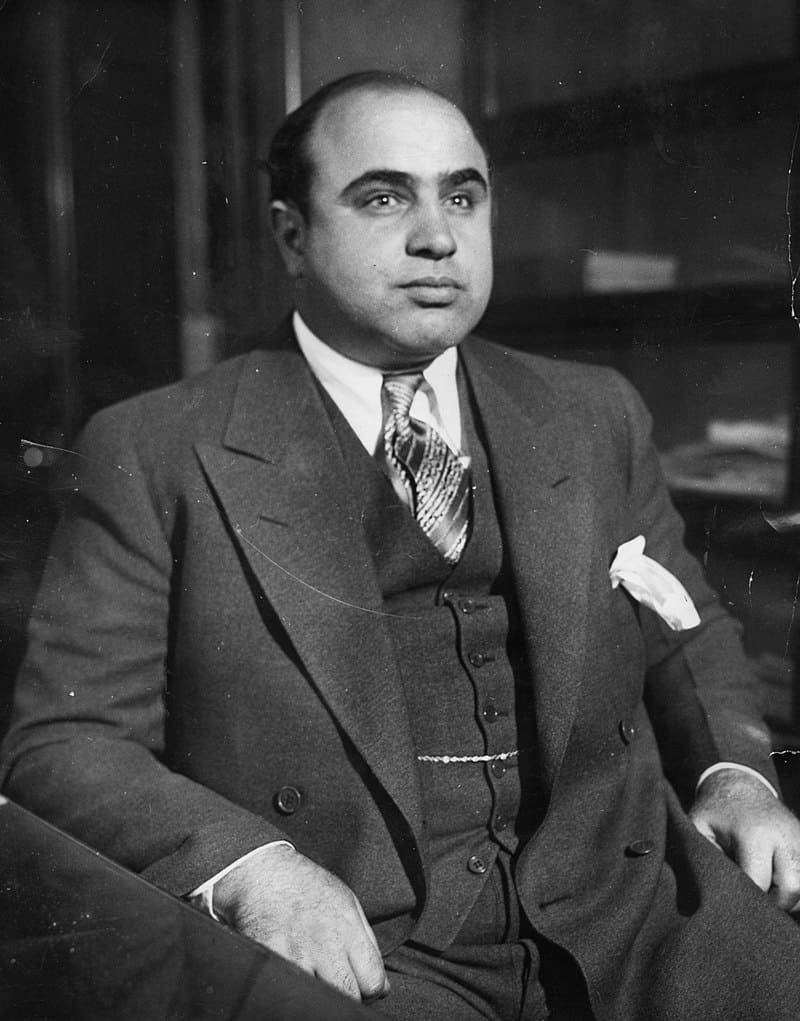 Al Capone in 1930, a Green Mill regular.