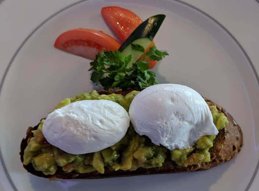 Avocado Toast, Egg on Rustic Farmers Bread