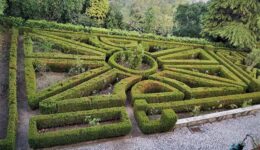 Manicured gardens in Palace de Seteais, Sintra, Portugal