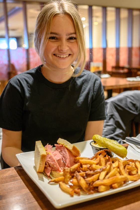 Introducing Katie to real and authentic Montreal smoked meat at Moe's, was a proving point. Nowhere else is smoked meat prepared so perfectly. And the french fries... amazing!