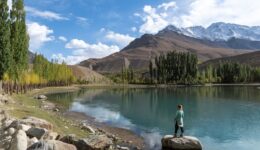 Myself standing on rock near Phander Lake Samantha Shea