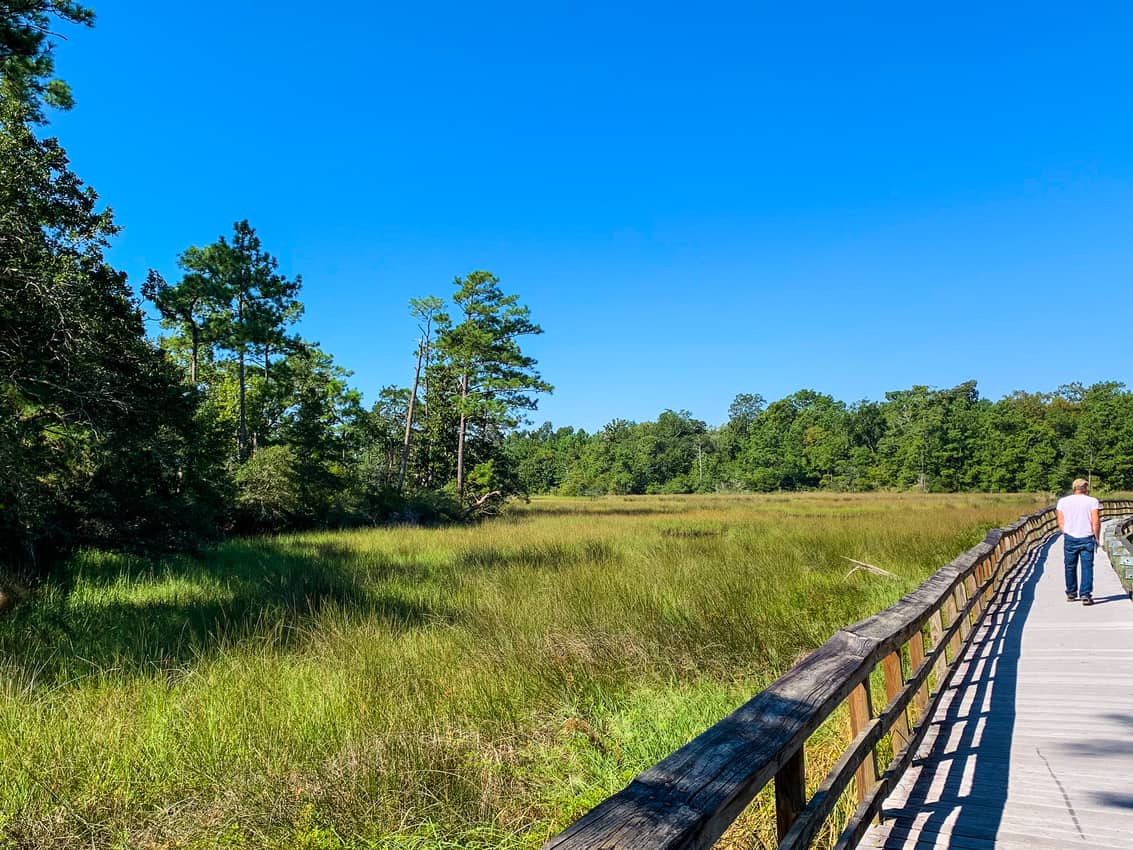 William M. Colmer Visitor Center at Davis Bayou, Mississippi. 