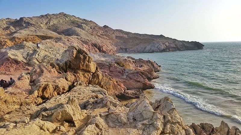 Mountain view from a beach in Balochistan. Muhammad Lashari photo.
