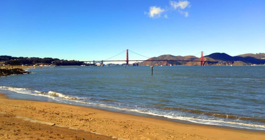 San Francisco Bay and Golden Gate Bridge