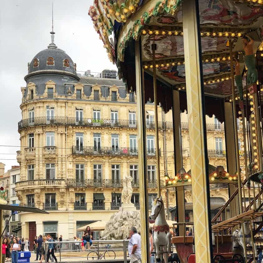 Place de la Comedie, the heart of the Montpellier, France.