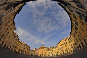 Lucca walled city in Tuscany