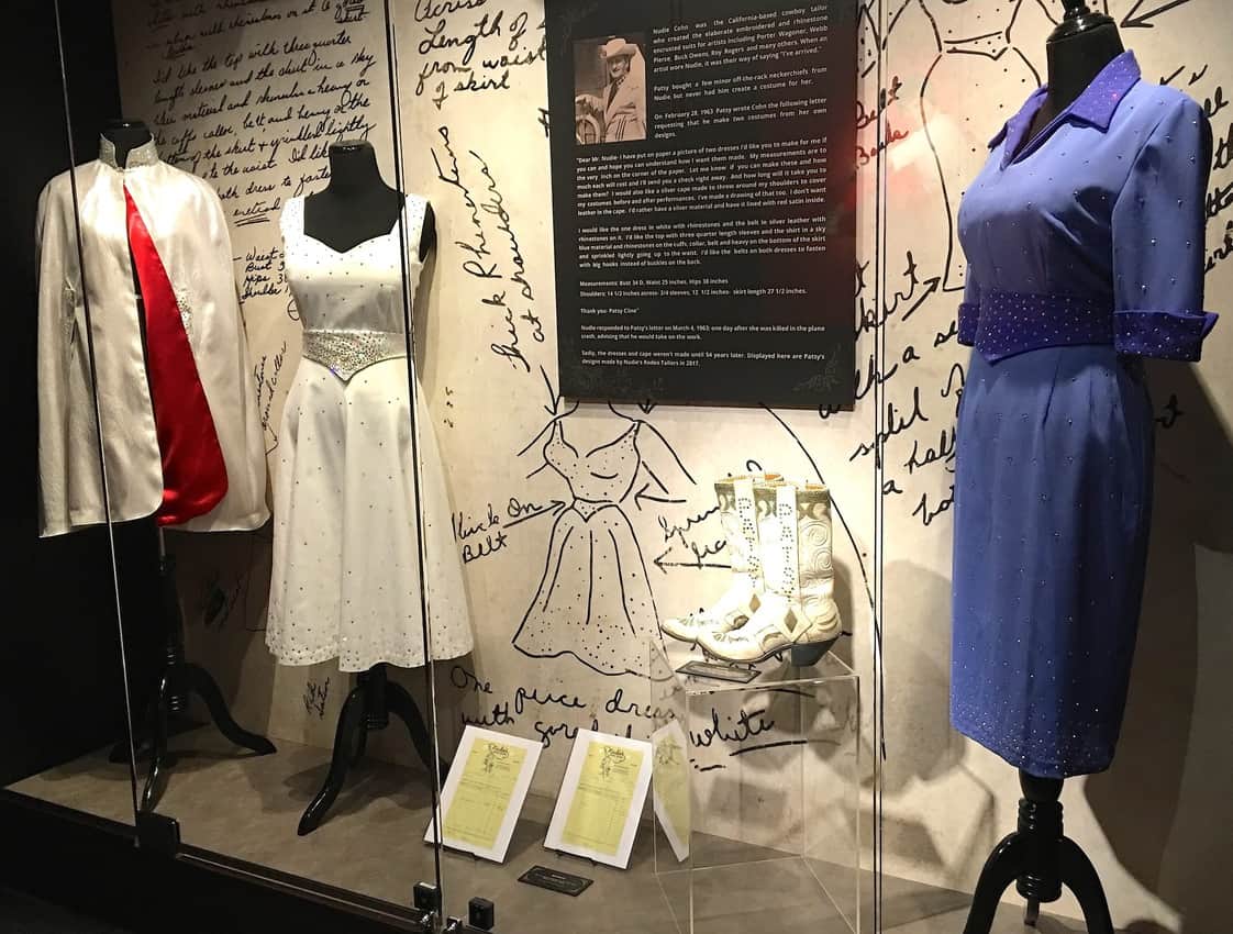 Clothing that Patsy Cline had designed was made after her death.