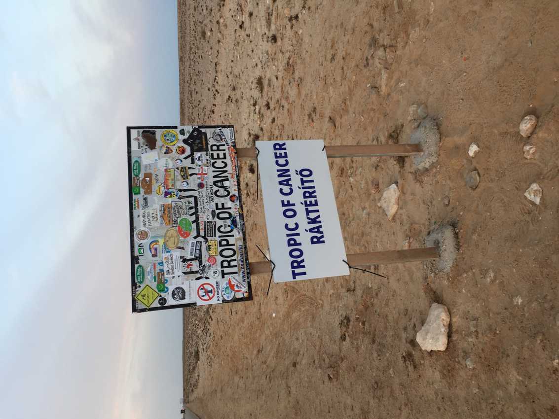 Tropic of Cancer in Western Sahara.