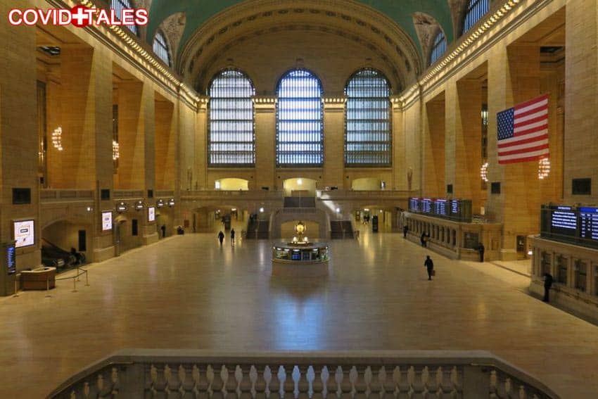 The nearly empty Grand Central Station during the worst of the Pandemic in 2020.