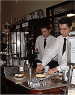 Professional waiters are always a part of the cafe scene in Vienna