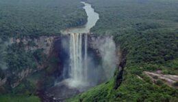 Kaieteur waterfall in Guiana.