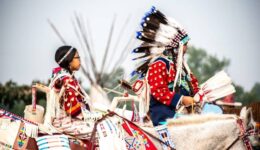 Young women on horses