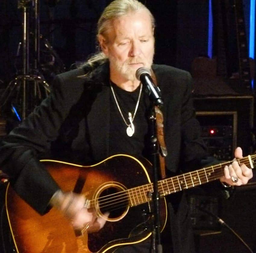 Gregg Allman playing at the Ryman Auditorium in Nashville.