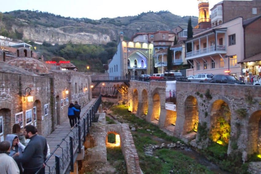 Tblisisi is a beautiful city in the evening. Max Hartshorne photos.