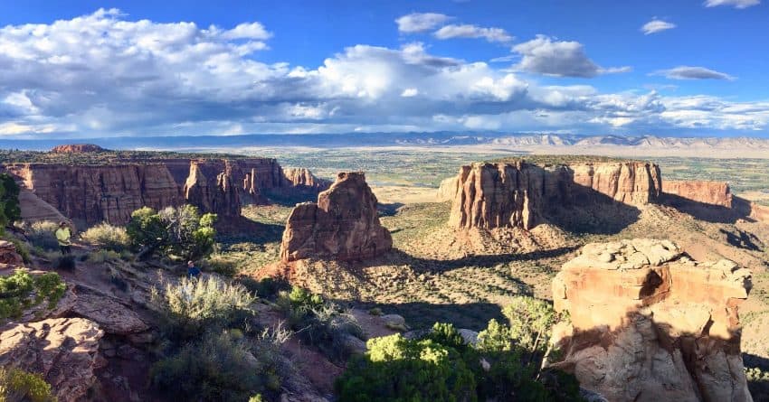 The Colorado National Monument from one of the the parking lots at the many roadside pull-offs throughout the park.