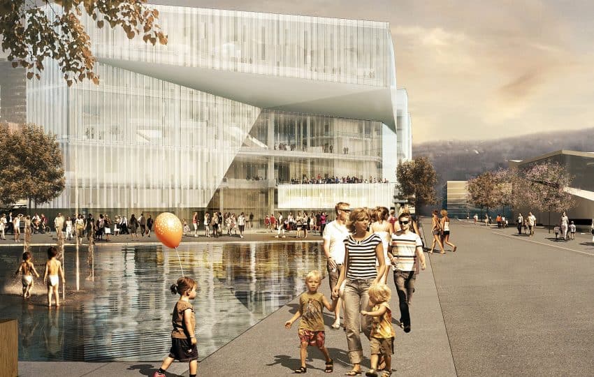 A rendition of what the Oslo Public Library will look like