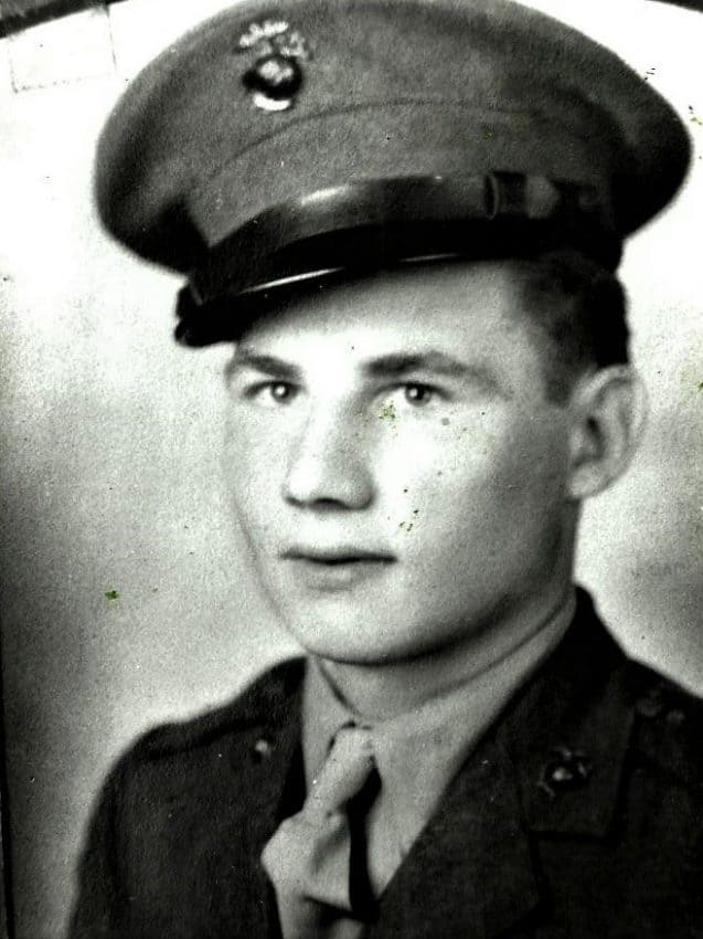 Uncle Bruce, related to the author, who fought the Japanese on Saipan.