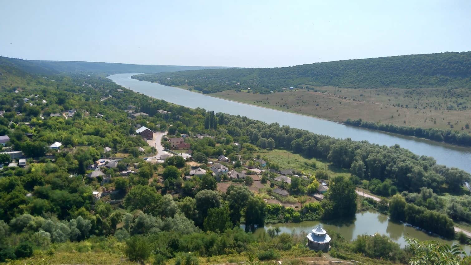 View on Dnestr river, Strojency Pridnestrovie