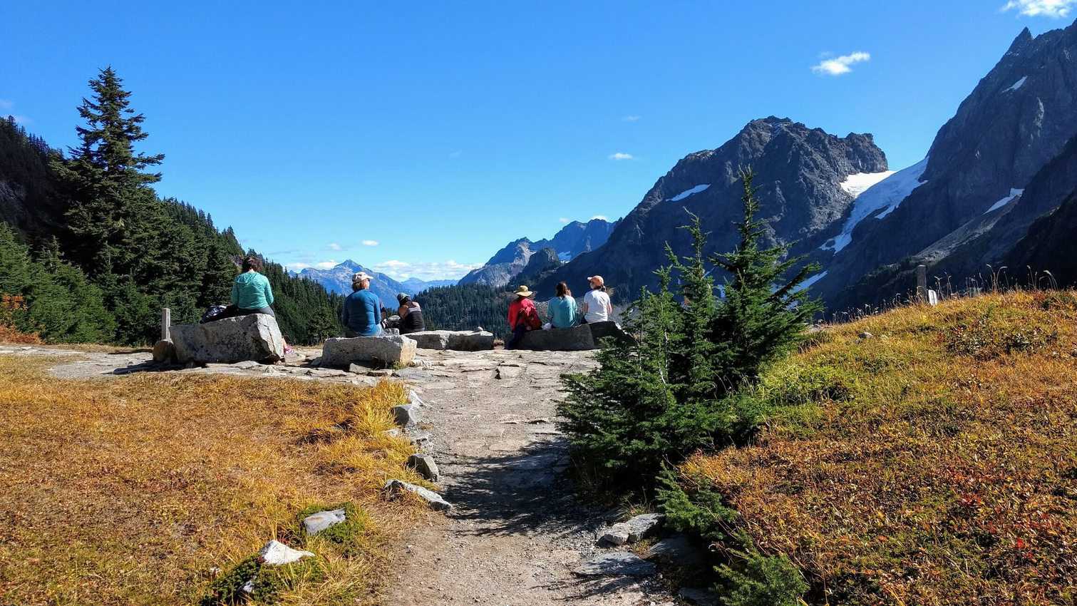 Cascade Pass Reaching the pass