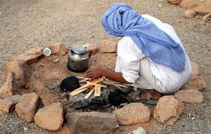 Desert Adventures in Qatar 5 A bedouin campfire