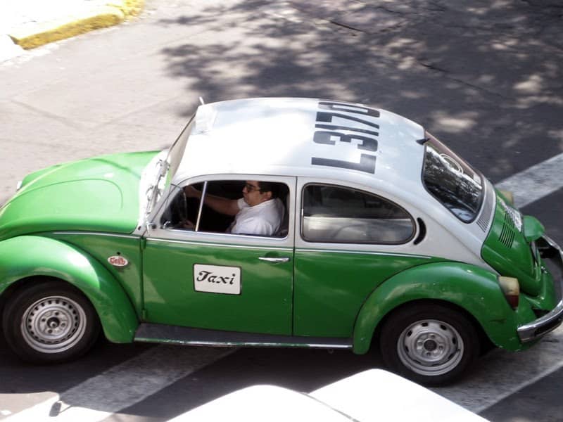 green vw bug