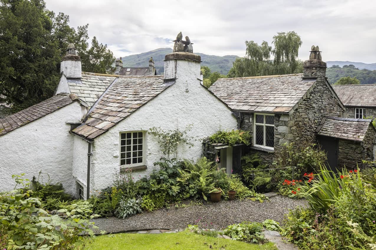 Poems are scattered around the garden of Dove Cottage in Grasmere, England. Gareth Gardner photo.