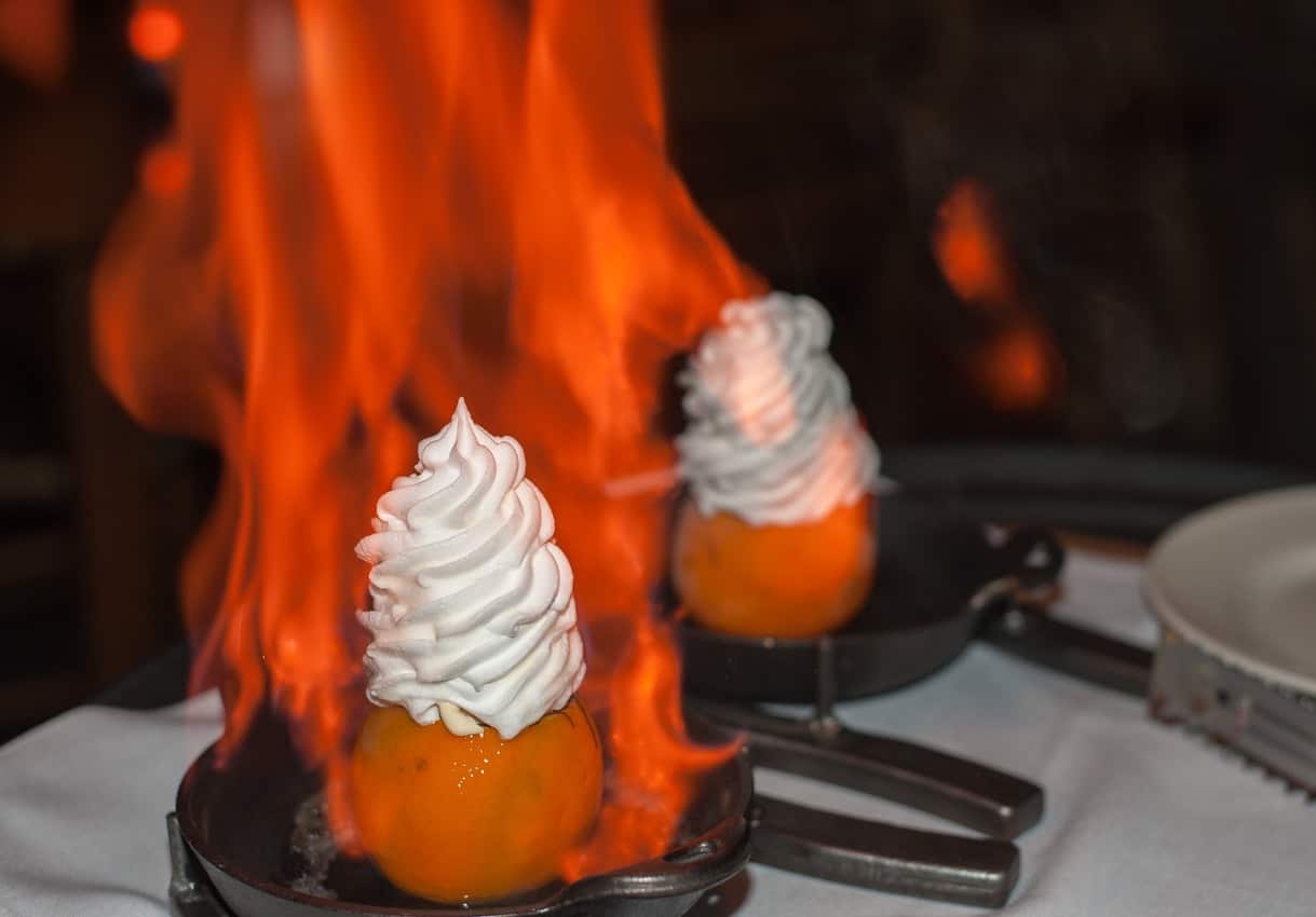 The Flaming Orange, Chico's signature dessert, was created by Chef Larry Edwards back in the late 1970s.