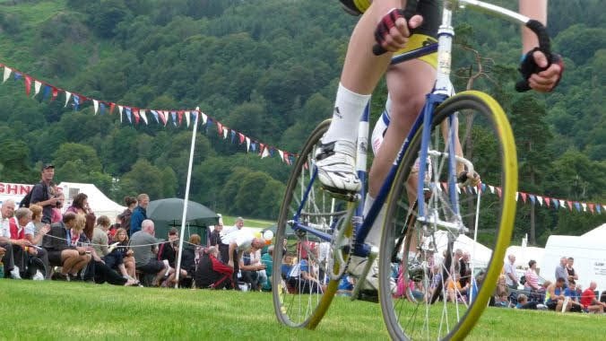 Biking in the Lake District of England.