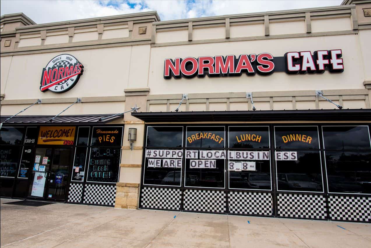 Big breakfasts begin at Norma's in Frisco, Texas. Fred Mays photo.