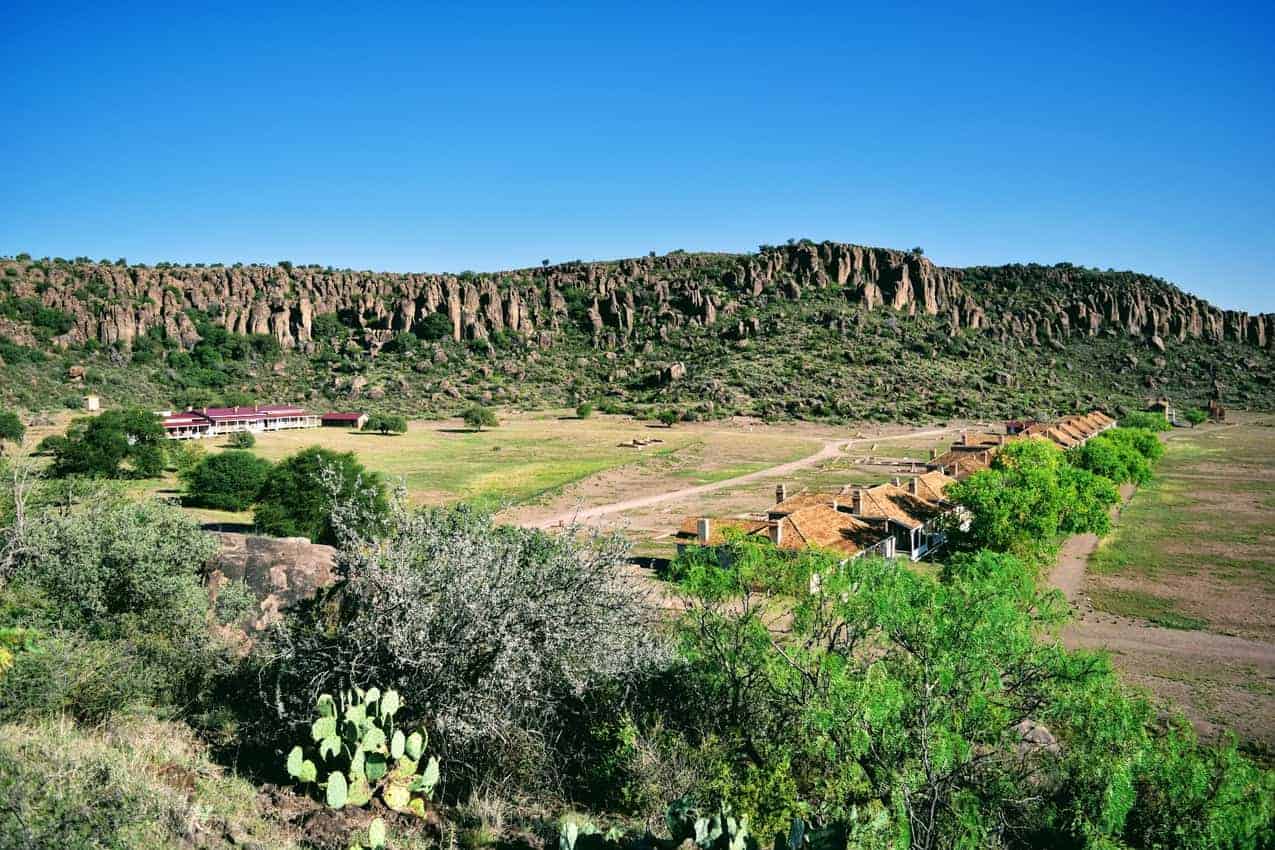 Fort and quarters, Fort Davis Texas.