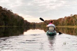 Kayaking wakisa river