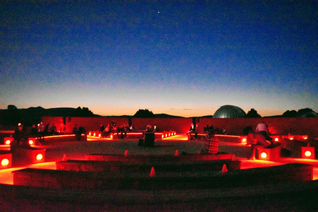 The amphitheater at The University of Texas at Austin McDonald Observatory