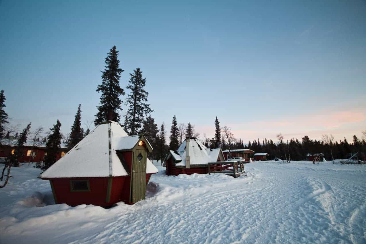 Our camp in the morning. (Camp Alta)