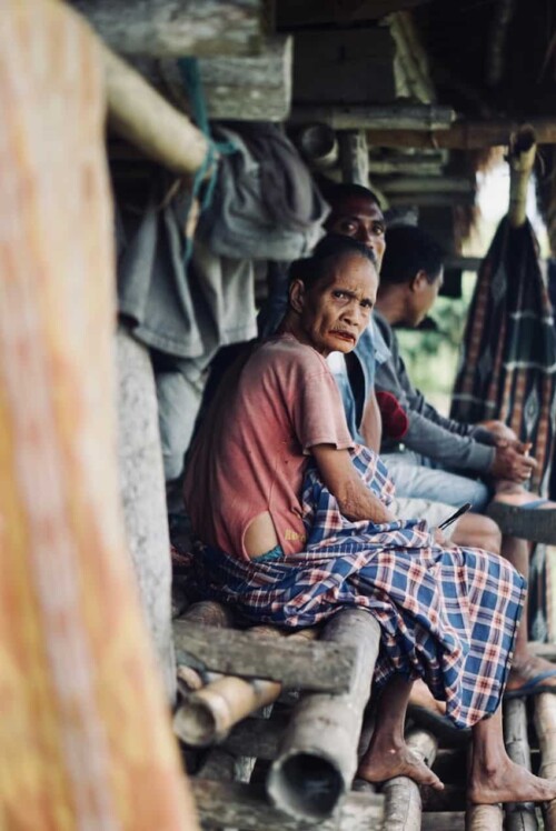 Ratenggaro village elder Ratenggaro village elder