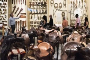 saddles at the Spirit of the west museum