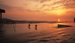 One of Beppu City's outdoor hot springs. onsen