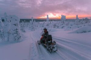 Salla snowmobiling