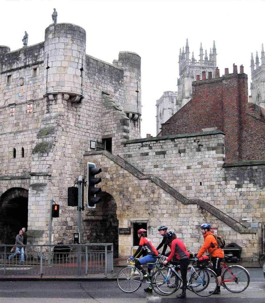 The walls of York England