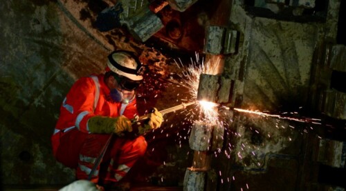 Tunneling Machine on the Line