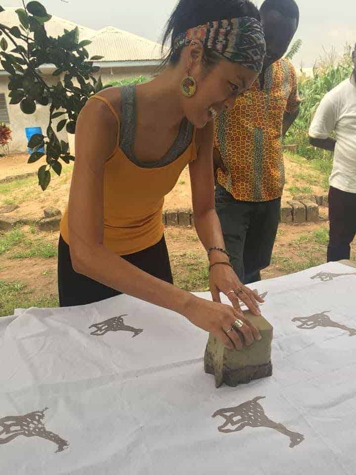 wax print batik making