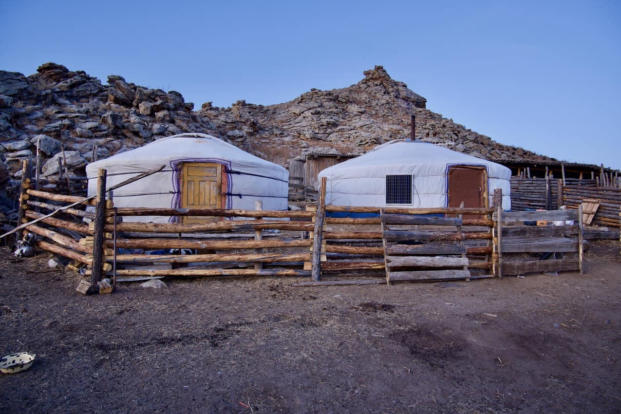 Mongolia: Ger Life on the Eastern Steppe Two Yurts 1